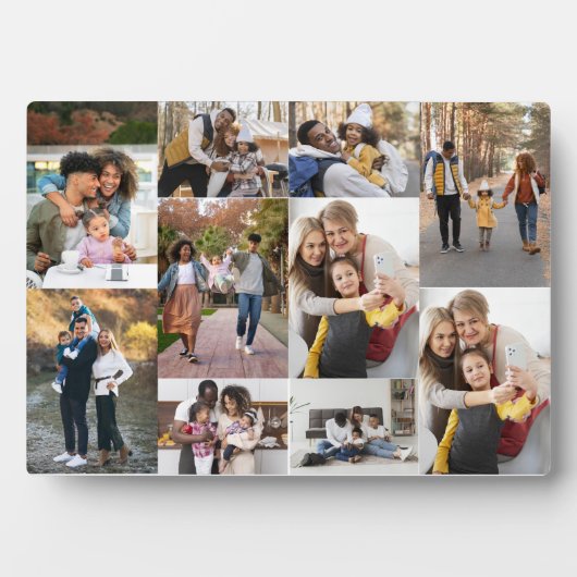 Ontwerp je eigen 10 fotocollage fotoplaat (voorkant)