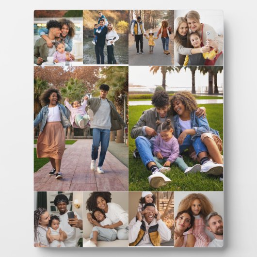 Ontwerp je eigen 10 fotocollage fotoplaat (Voorkant)