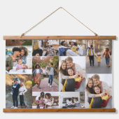 Ontwerp je eigen 10 fotocollage hangend wandkleed (Voorkant)