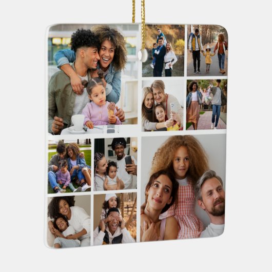 Ontwerp je eigen 10 fotocollage keramisch ornament (Rechts)