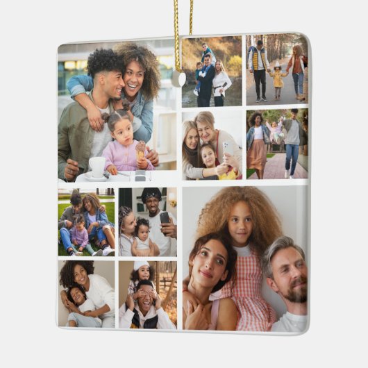 Ontwerp je eigen 10 fotocollage keramisch ornament (Links)