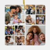 Ontwerp je eigen 10 fotocollage keramisch ornament (Voorkant)