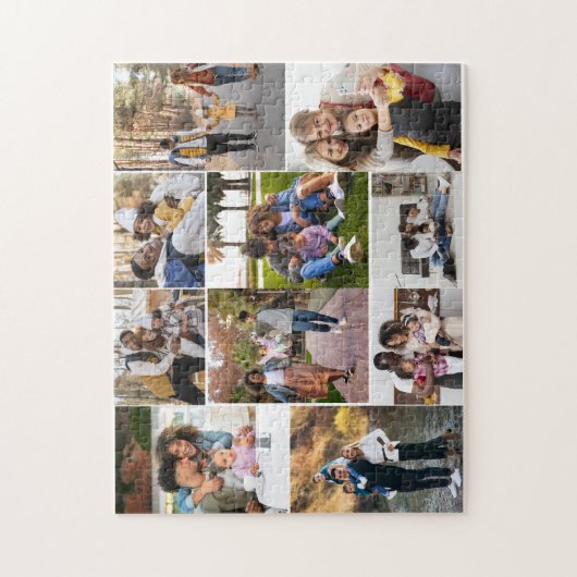 Ontwerp je eigen 10 fotocollage legpuzzel (Verticaal)