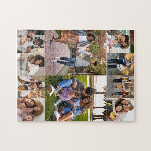 Ontwerp je eigen 10 fotocollage legpuzzel (Horizontaal)
