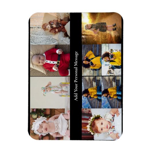 Ontwerp je eigen 10 fotocollage magneet (Verticaal)
