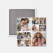 Ontwerp je eigen 10 fotocollage magneet (Voorkant / Achterkant)