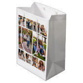 Ontwerp je eigen 10 fotocollage medium cadeauzakje (Achterkant Gekanteld)