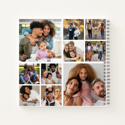 Ontwerp je eigen 10 fotocollage notitieboek (Achterkant)