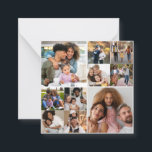 Ontwerp je eigen 10 fotocollage notitiekaartje<br><div class="desc">Pas uw eigen persoonlijke fotografie aan. Je kunt dit aangepaste product maken voor speciale gelegenheden zoals bruiloften,  verjaardagen,  Kerstmis,  Feestdagen,  gedenktekens,  Afstuderen,  Jubilea en nog veel meer. Het kan ook worden gegeven als cadeau aan je beste vriend,  goede vriend,  familie en familie.</div>