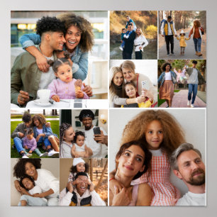 Ontwerp je eigen 10 fotocollage poster