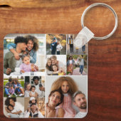 Ontwerp je eigen 10 fotocollage sleutelhanger (Achterkant)