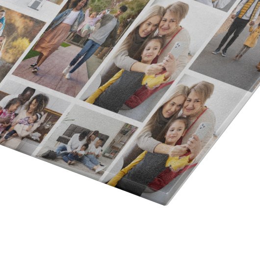 Ontwerp je eigen 10 fotocollage snijplank (Hoek)