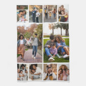 Ontwerp je eigen 10 fotocollage theedoek (Verticaal)