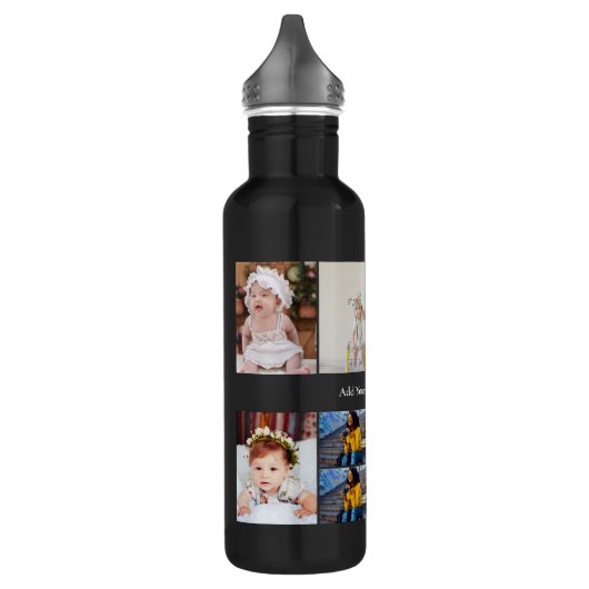 Ontwerp je eigen 10 fotocollage waterfles  (Links)