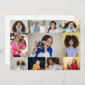 Ontwerp je eigen 11 fotocollage aankondiging (Voorkant / Achterkant)