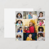 Ontwerp je eigen 11 fotocollage aankondiging (Voorkant / Achterkant)