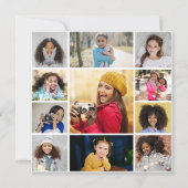 Ontwerp je eigen 11 fotocollage aankondiging (Voorkant)