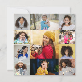 Ontwerp je eigen 11 fotocollage aankondiging