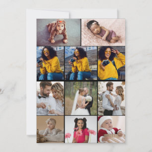 Ontwerp je eigen 11 fotocollage bedankkaart