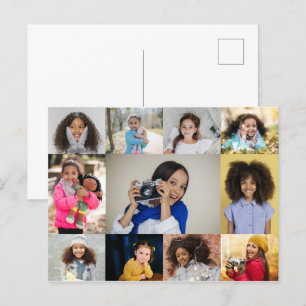 Ontwerp je eigen 11 fotocollage briefkaart