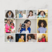 Ontwerp je eigen 11 fotocollage briefkaart (Voorkant)