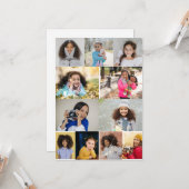 Ontwerp je eigen 11 fotocollage kaart (Voorkant / Achterkant in situ)