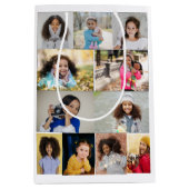 Ontwerp je eigen 11 fotocollage medium cadeauzakje (Voorkant)