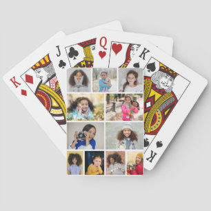 Ontwerp je eigen 11 fotocollage pokerkaarten
