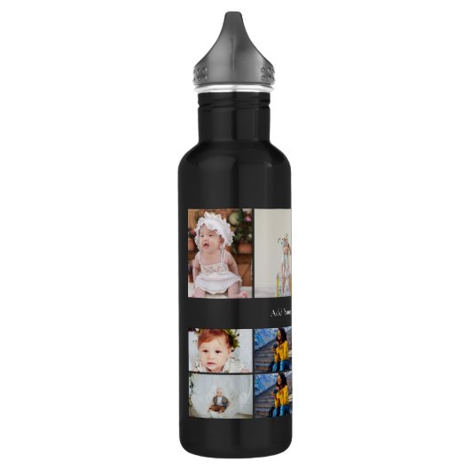 Ontwerp je eigen 11 fotocollage waterfles  (Links)