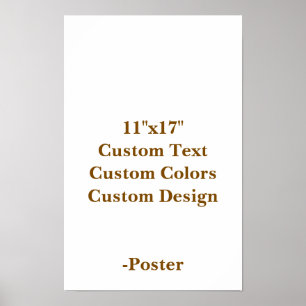 Ontwerp je eigen 11"x17" mat poster