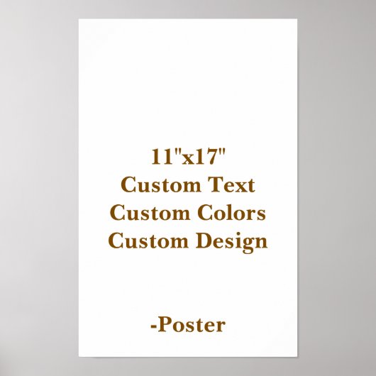 Ontwerp je eigen 11"x17" mat poster (Voorkant)