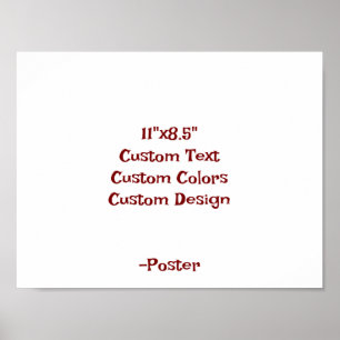 Ontwerp je eigen 11"x8.5" matte poster