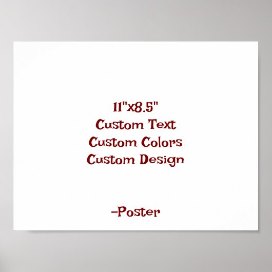 Ontwerp je eigen 11"x8.5" matte poster (Voorkant)