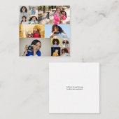 Ontwerp Je Eigen 12 Foto Collage Notitiekaartje (Voorkant / Achterkant)