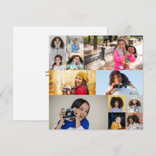 Ontwerp je eigen 12 fotocollage (Voorkant / Achterkant)