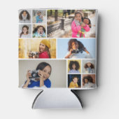 Ontwerp je eigen 12 fotocollage blikjeskoeler (Voorkant)