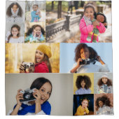 Ontwerp je eigen 12 fotocollage douchegordijn (Voorkant)