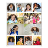 Ontwerp je eigen 12 fotocollage foto afdruk (Voorkant)