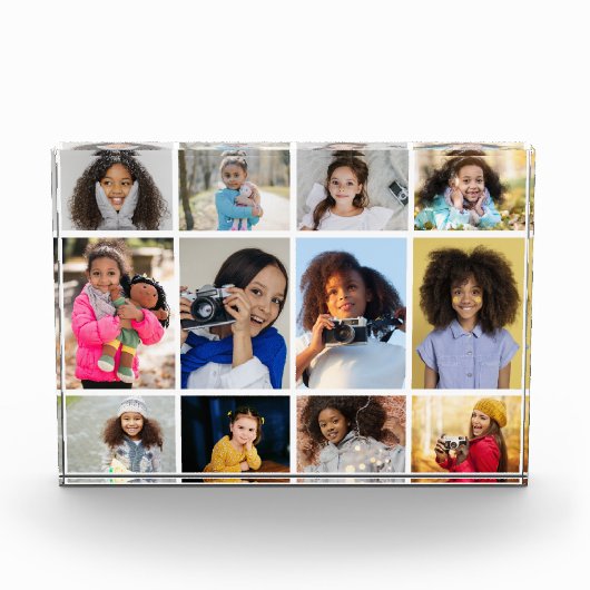 Ontwerp je eigen 12 fotocollage fotoblokken (Voorkant)