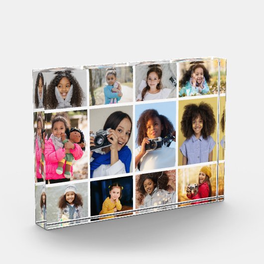 Ontwerp je eigen 12 fotocollage fotoblokken (Links)