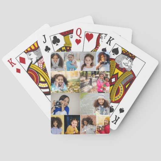 Ontwerp je eigen 12 fotocollage pokerkaarten (Achterkant)