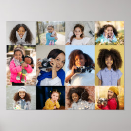 Ontwerp je eigen 12 fotocollage poster