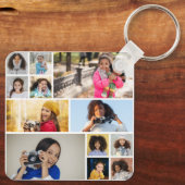 Ontwerp je eigen 12 fotocollage sleutelhanger (Achterkant)