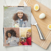 Ontwerp je eigen 12 fotocollage theedoek (Quarter Fold)