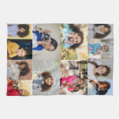 Ontwerp je eigen 12 fotocollage theedoek (Horizontaal)