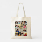Ontwerp je eigen 12 fotocollage tote bag (Achterkant)