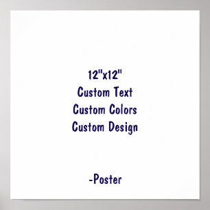 Ontwerp Je Eigen 12"x12" Mat Poster