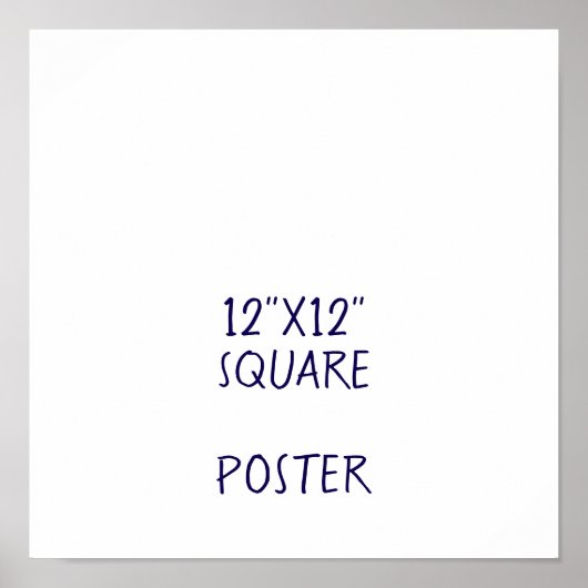 Ontwerp Je Eigen 12"x12" Poster (Voorkant)