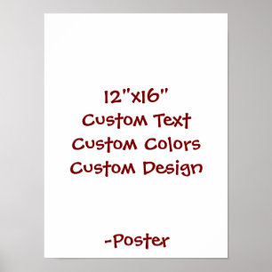 Ontwerp Je Eigen 12"x16" Mat Poster