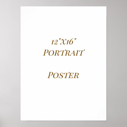 Ontwerp Je Eigen 12"x16" Poster (Voorkant)